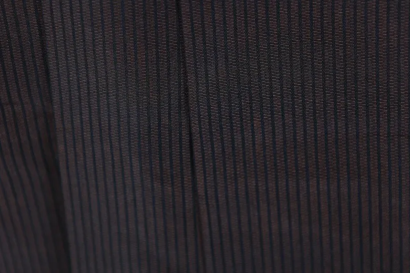 Men's Hakama used (traditional Japanese trousers) - Brown and Green Stripes - Horse Riding Style - B1513