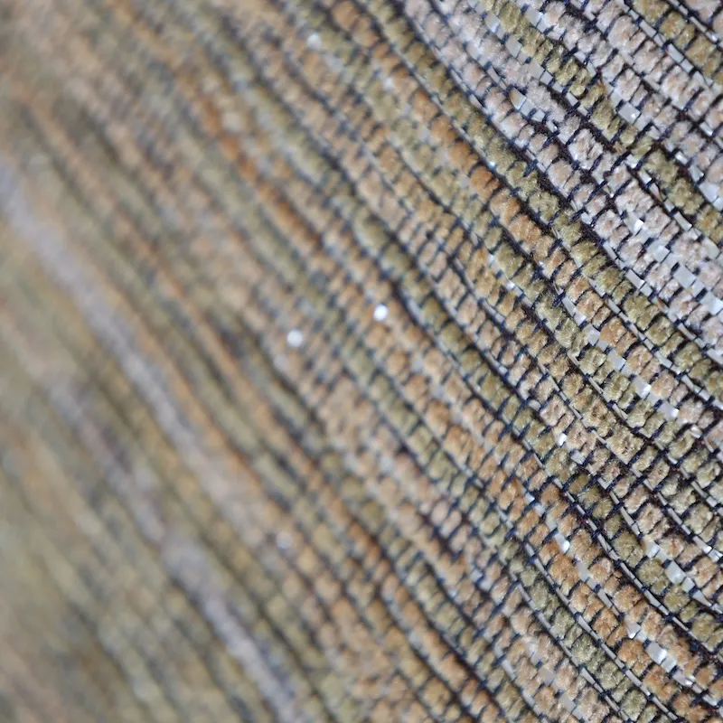 Fukuro obi used(formal sash), woven, shades of brown, gold O