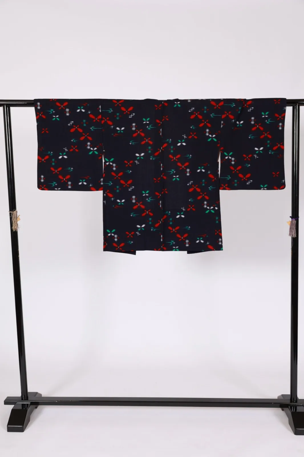 Japan used Haori – Indigo, Red, Green, White – Butterfly, Swallow,G95