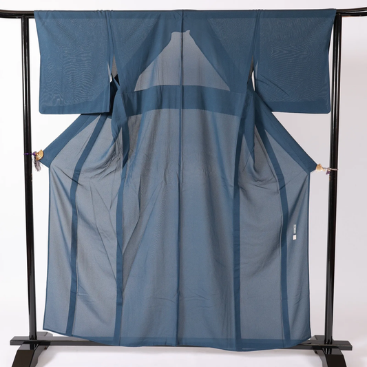 Japan Pre-loved kimono Monsa genuine indigo artist V22