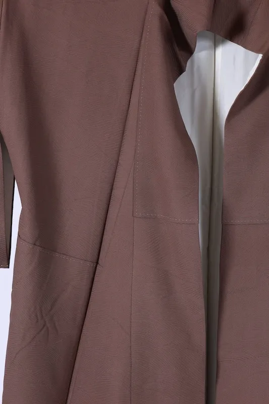 Tsukesage(Japan kimono) – Brand new and unused – Brown, gold, and oxidized silver –K294
