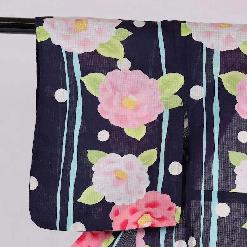 Japan Used Yukata M-size cotton /A157