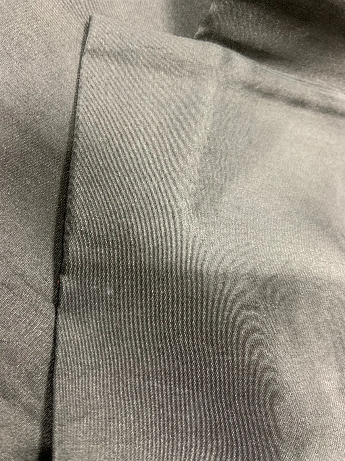 Men's Haori used(jacket), Black, Five-crest design (Maru ni Umebachi), Habutae silk, L162