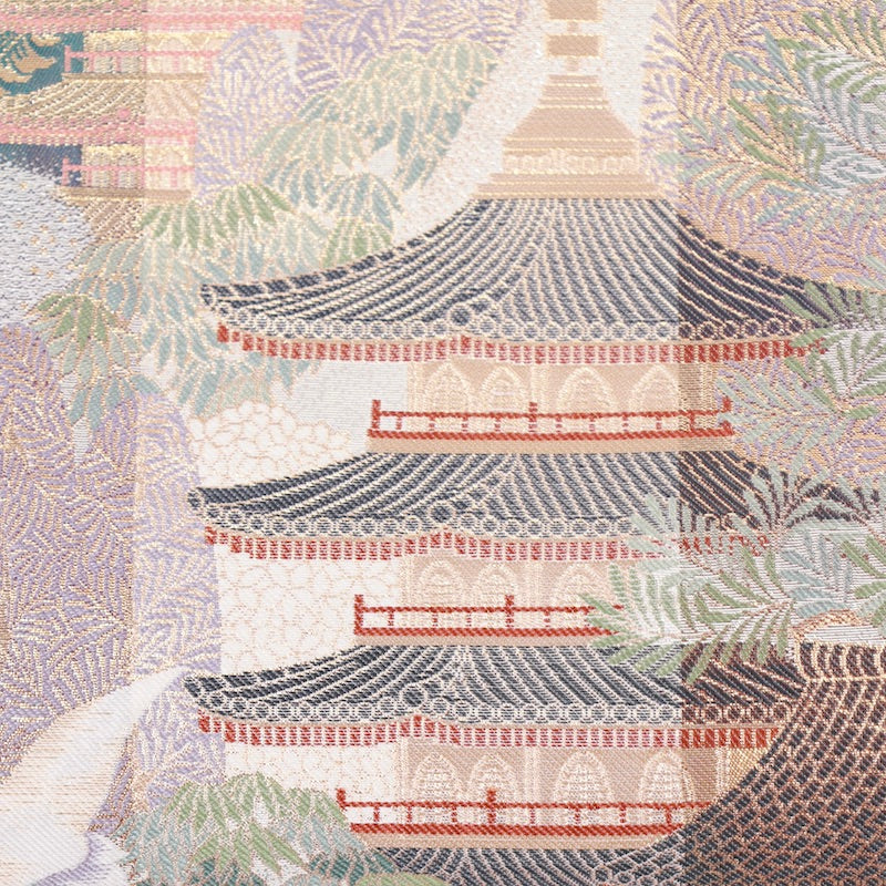 Japanese kimono Obi(Hukuro-obi) 100% silk /995