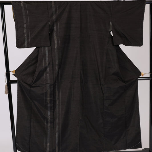 Japanese kimono (Tsumugi) M-size 100% silk New/ 516