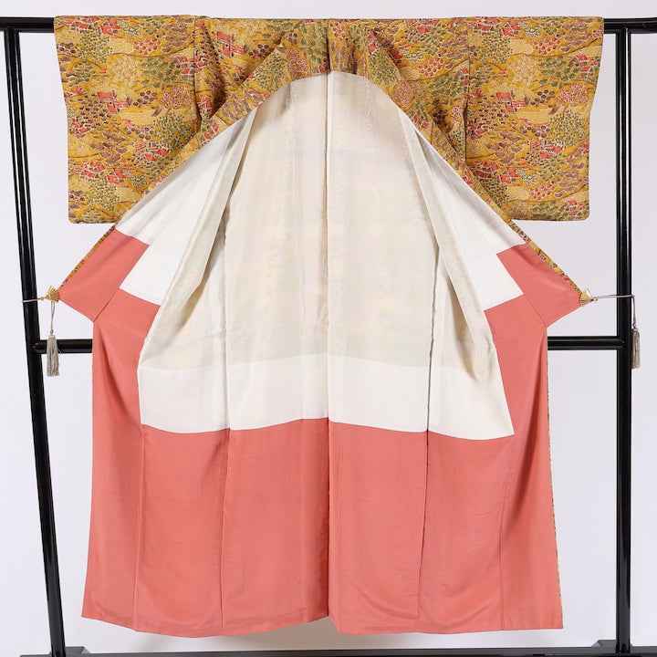 Japanese kimono (Komon) M-size 100% silk New / 536