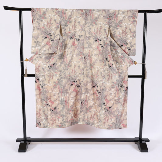 Antique Japanese kimono (Komon) S-size 100% silk / 539