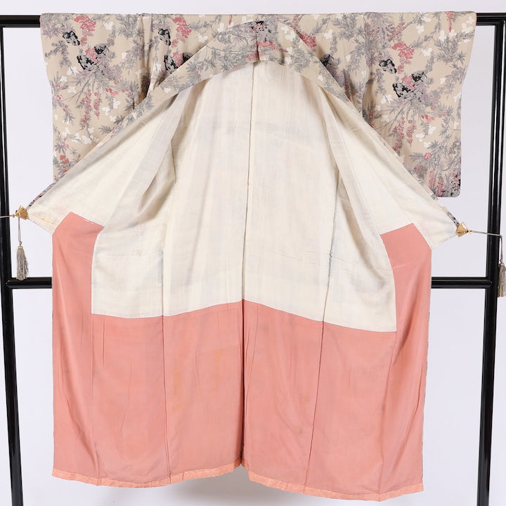 Antique Japanese kimono (Komon) S-size 100% silk / 539