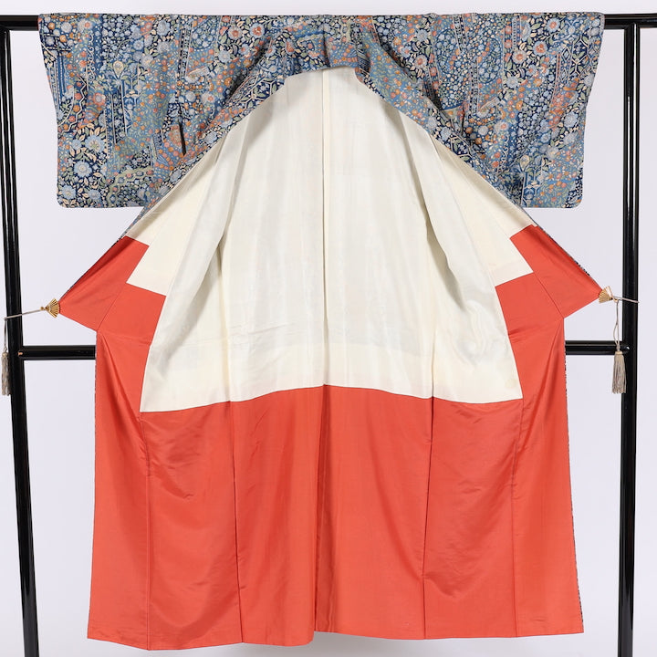 Japanese kimono (Komon) S-size 100% silk / 538