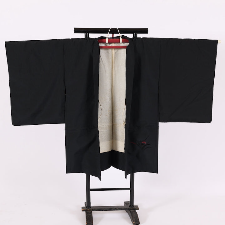 Japanese kimono Jacket (Haori) M-size polyester / 558