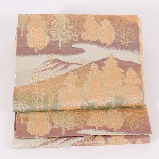 Japanese kimono sash belt (Hukuro-obi) 100% silk / 569