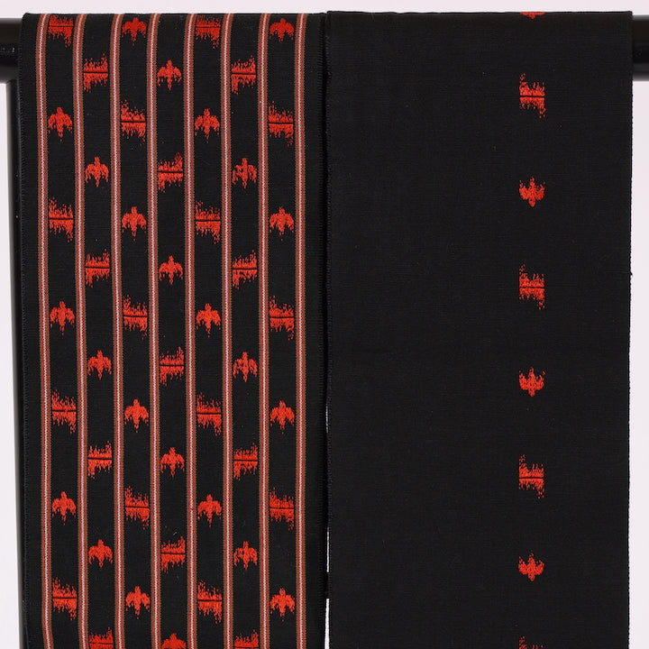 Japanese kimono sash belt (Hanhaba-obi) cotton / 581