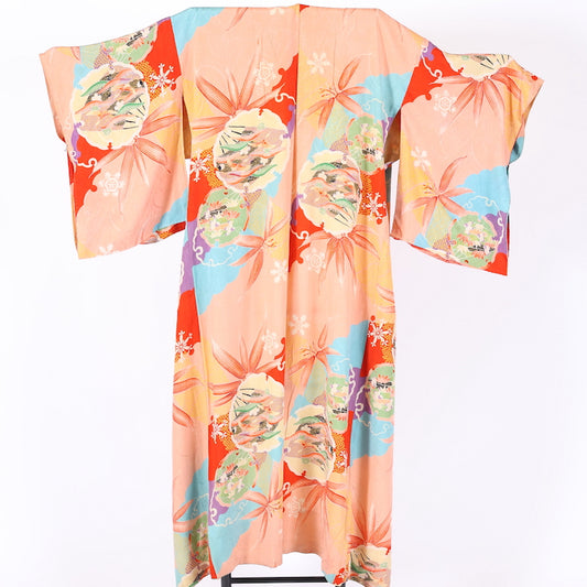 Antique Wear under the kimono undershirt(Nagazyuban) M-size 100%silk / 584