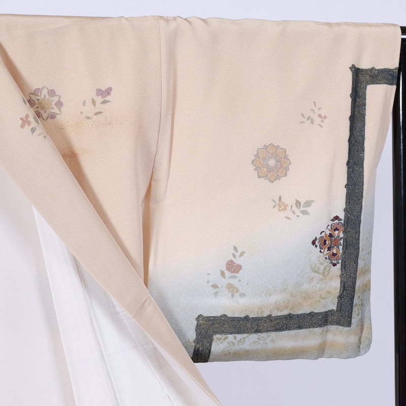 kimono (Houmongi) M-size 100% silk /1037