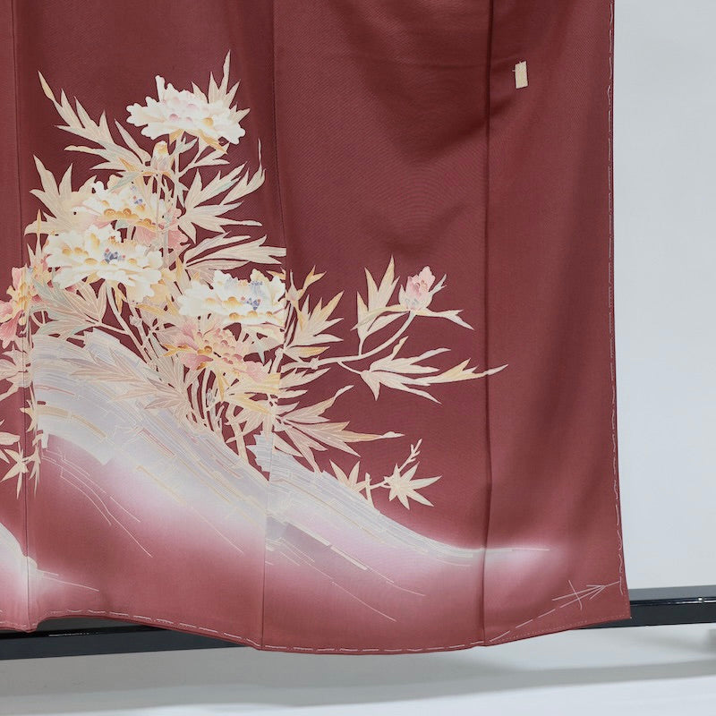 kimono (Irotomesode) M-size 100% silk /1038