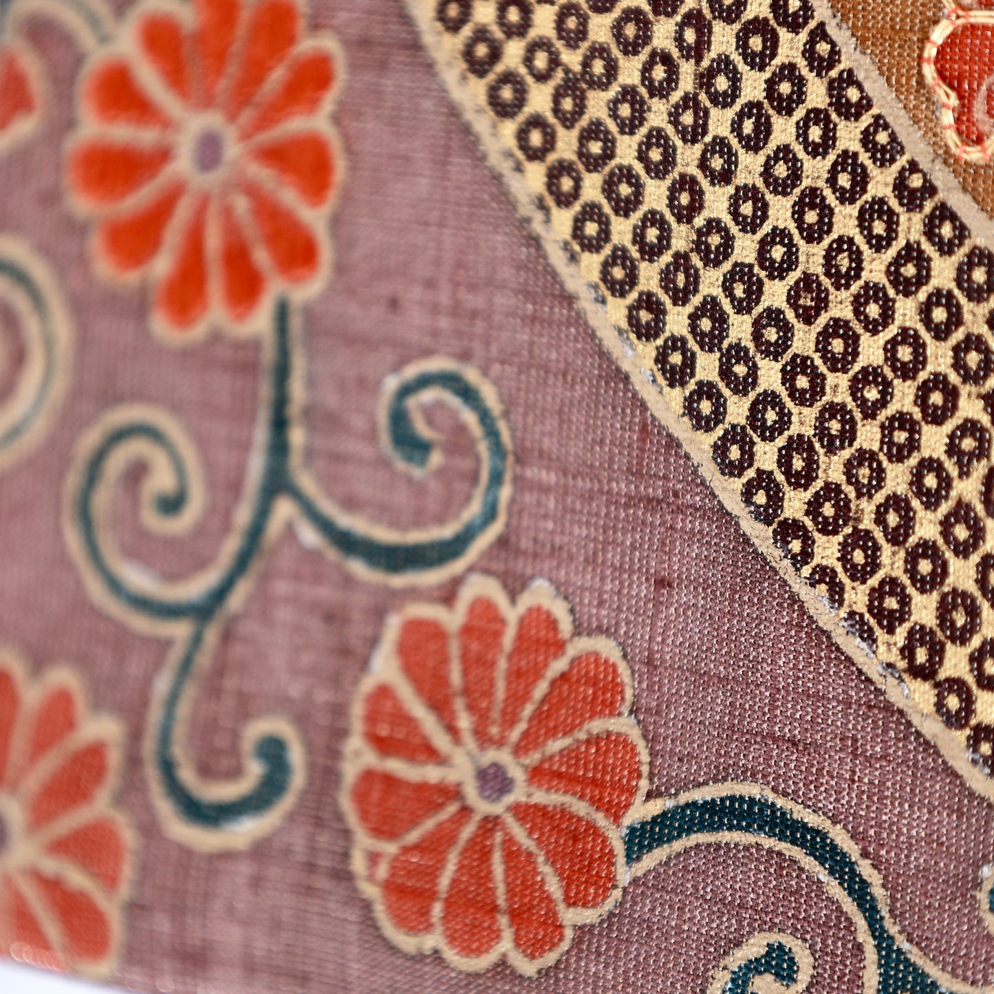 Used sash belt (Hukuro-obi) 100% silk /1073