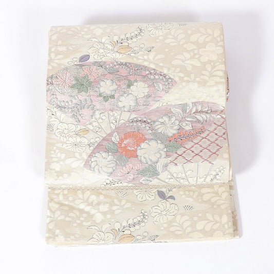 Used sash belt (Hukuro-obi) 100% silk /1075