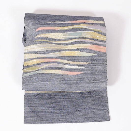 Used sash belt (Nagoya-obi) 100% silk /1076