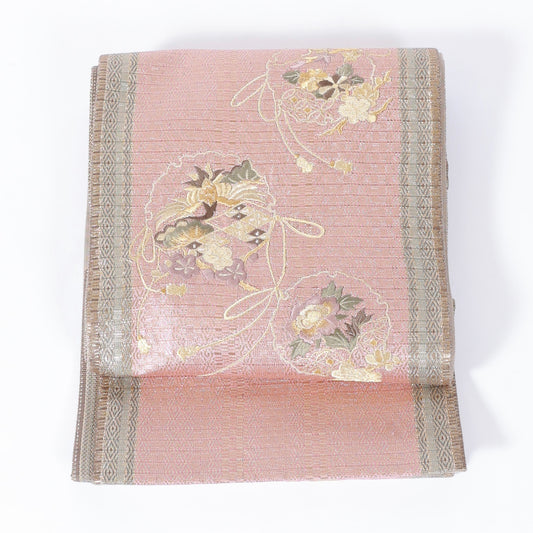 Used sash belt (Hukuro-obi) 100% silk /1082