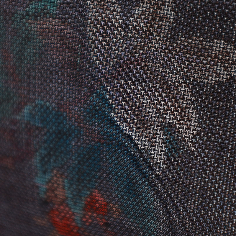 Used kimono (Tsumugi) L-size 100% silk / 1085