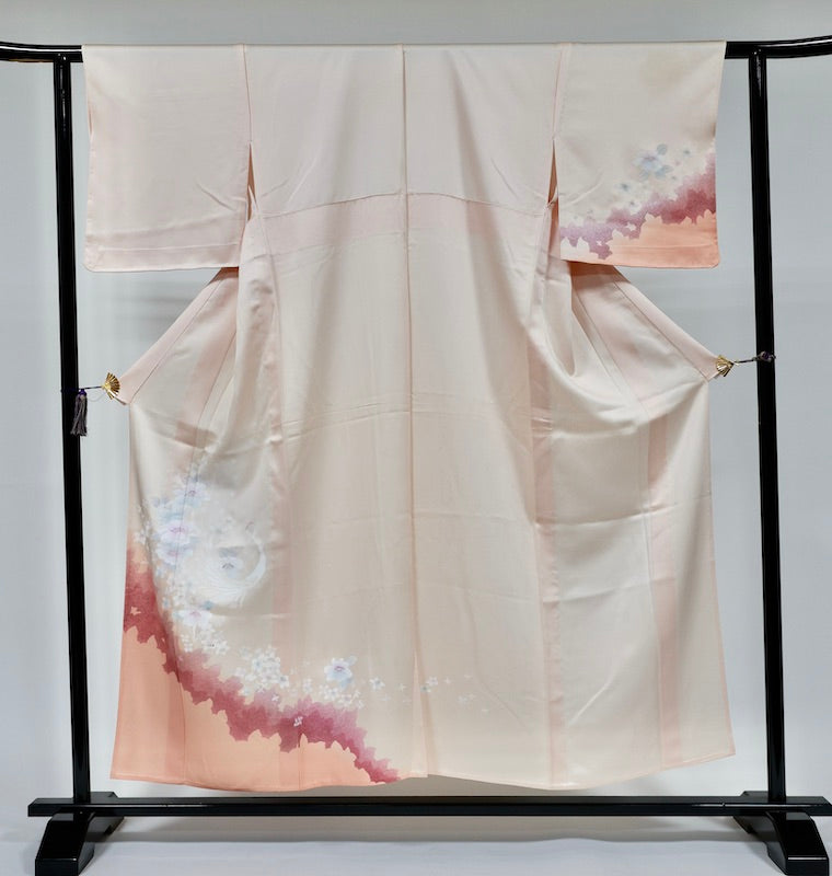 Used kimono (Tsukesage) M-size 100% silk / 1088