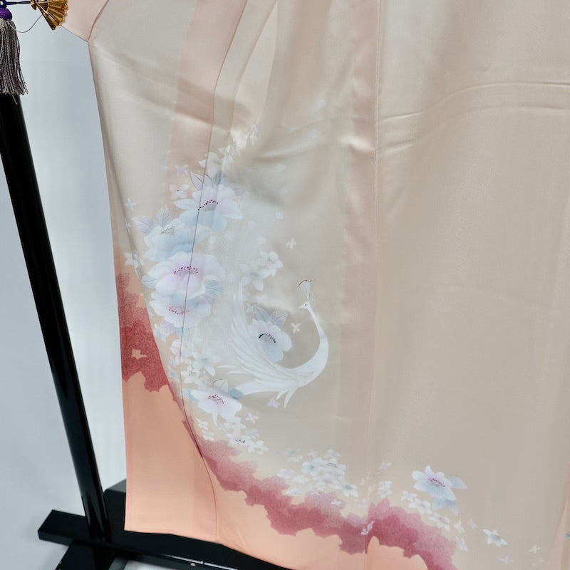 Used kimono (Tsukesage) M-size 100% silk / 1088