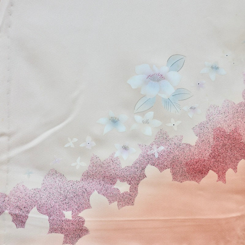 Used kimono (Tsukesage) M-size 100% silk / 1088