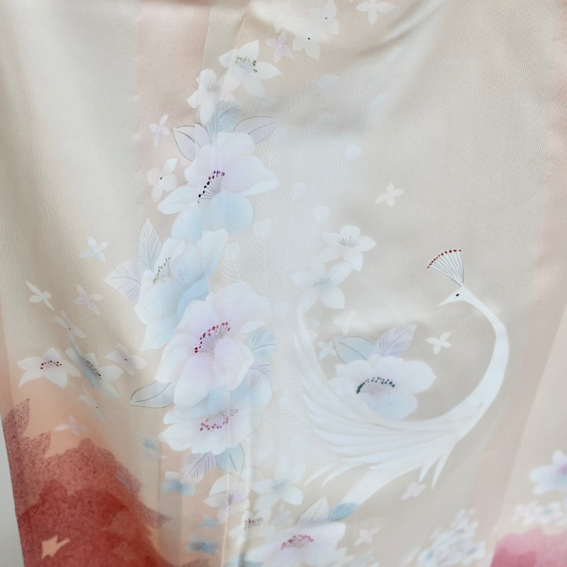 Used kimono (Tsukesage) M-size 100% silk / 1088