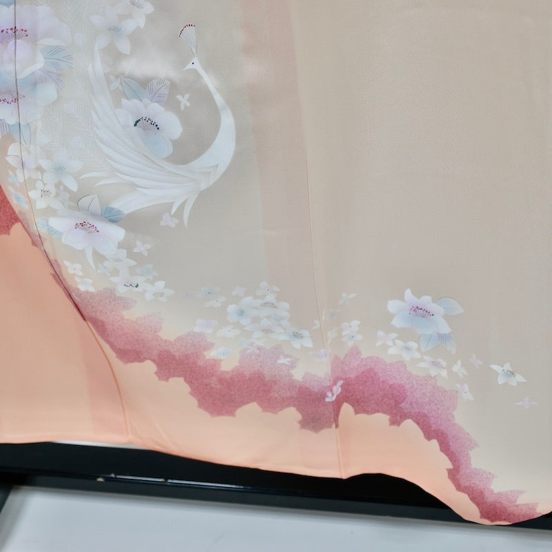 Used kimono (Tsukesage) M-size 100% silk / 1088