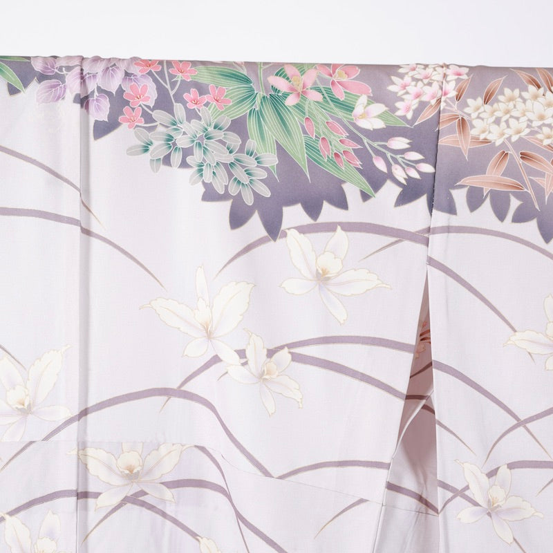 Used kimono (Houmongi) M-size 100% silk / 1091