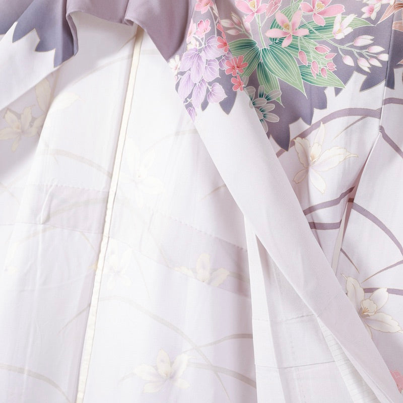 Used kimono (Houmongi) M-size 100% silk / 1091