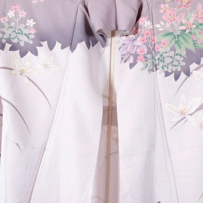 Used kimono (Houmongi) M-size 100% silk / 1091