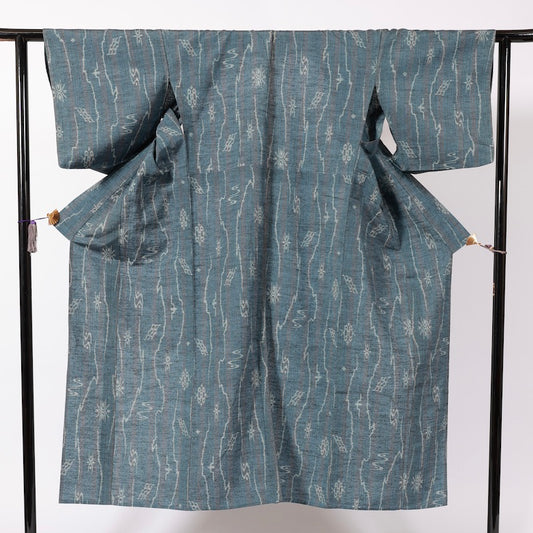 Used kimono (Tsumugi) S-size 100% silk / 1104