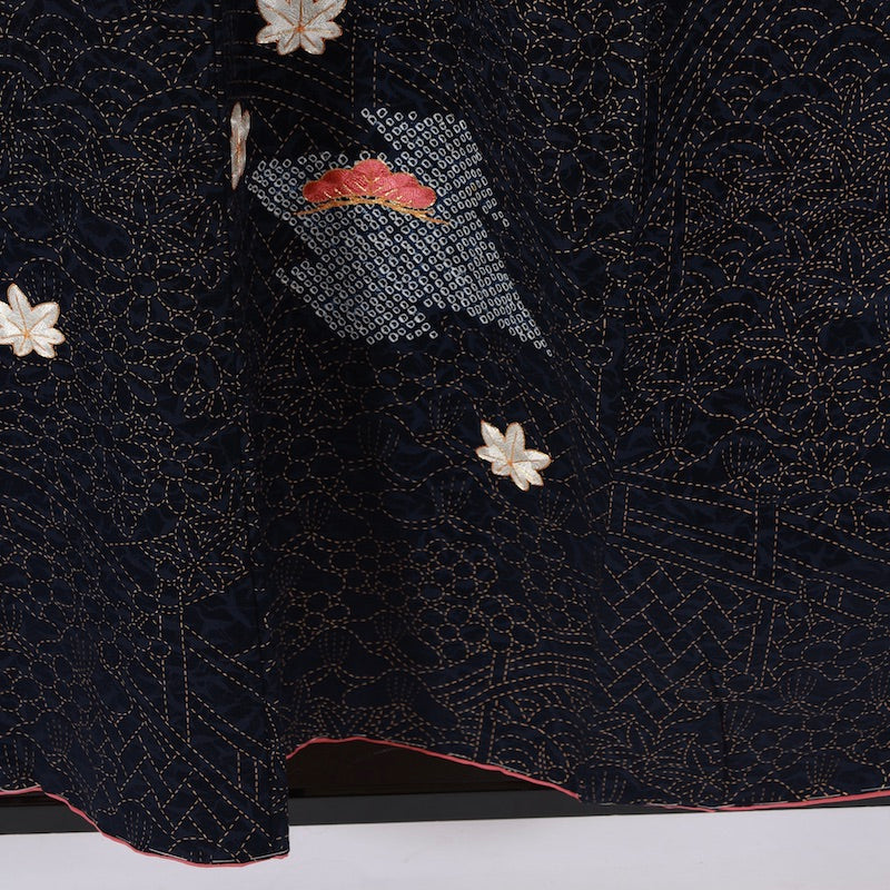 Used kimono (Tsukesage) M-size 100% silk / 1105