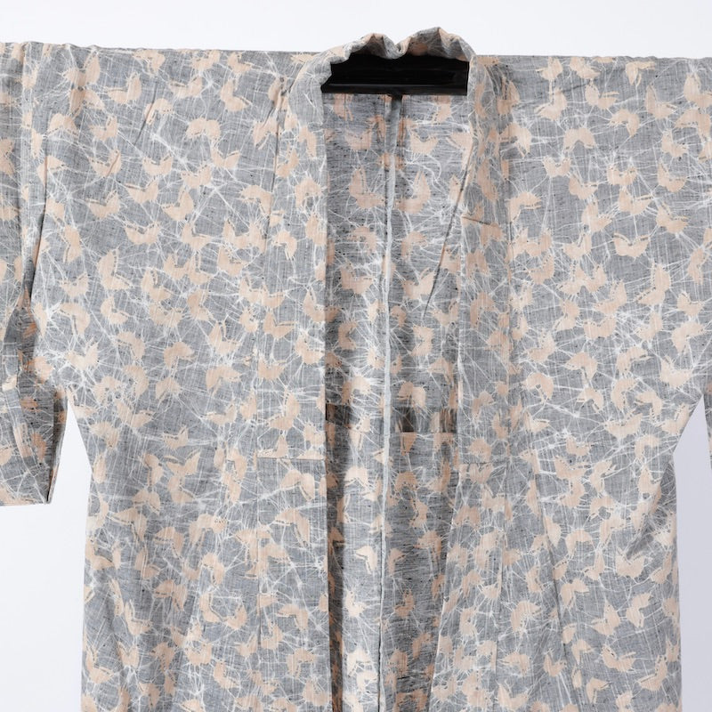 Used kimono (Komon) S-size cotton / 1107