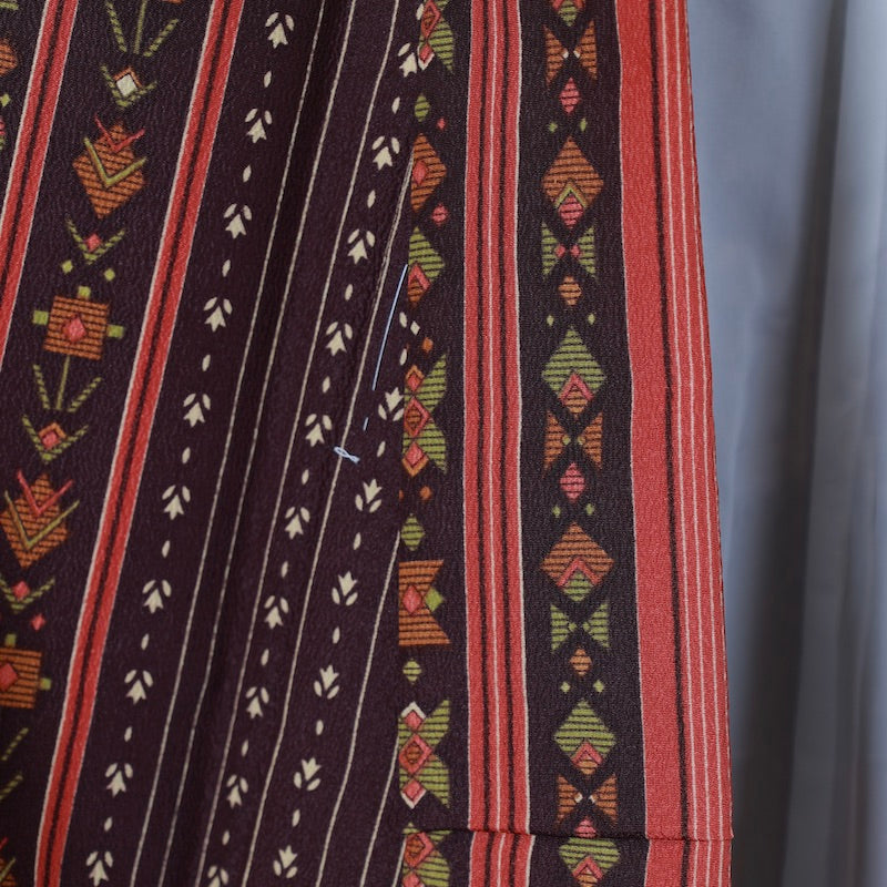 Used kimono (Komon) M-size polyester / 1113