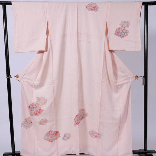 Used kimono (Tsukesage) L-size 100% silk /1128