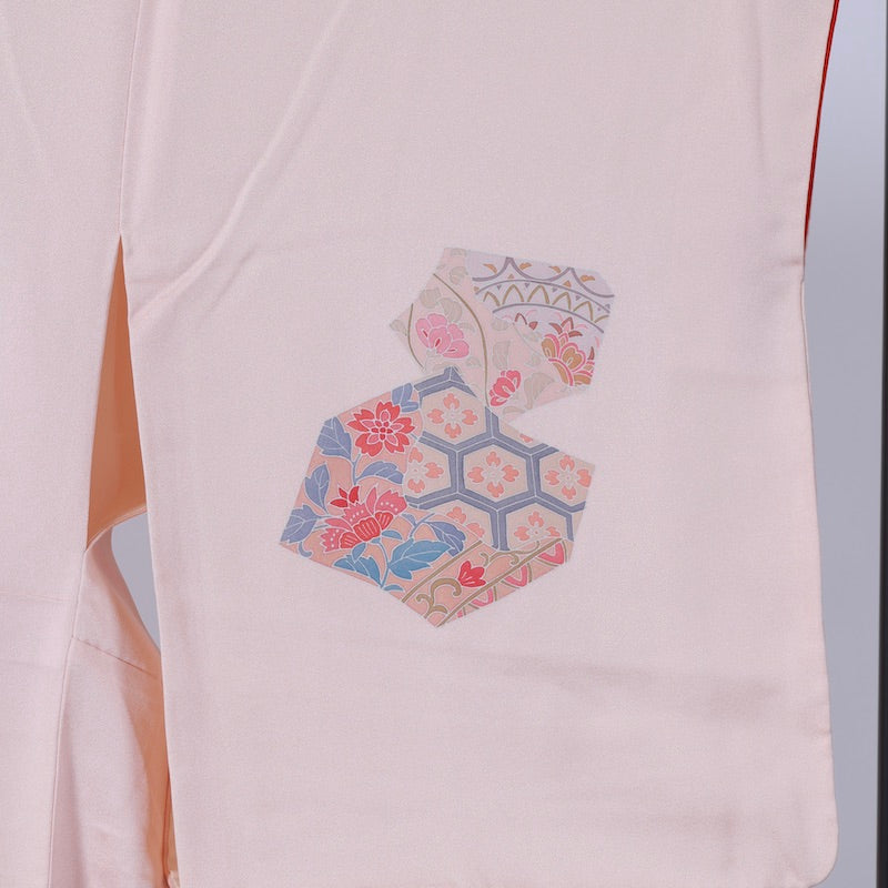 Used kimono (Tsukesage) L-size 100% silk /1128