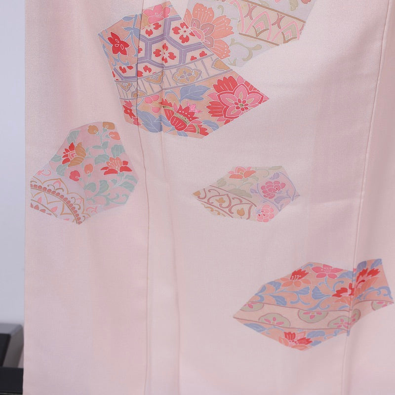 Used kimono (Tsukesage) L-size 100% silk /1128