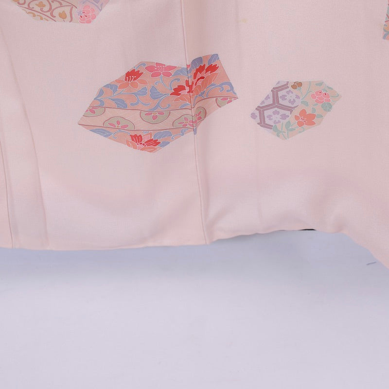 Used kimono (Tsukesage) L-size 100% silk /1128