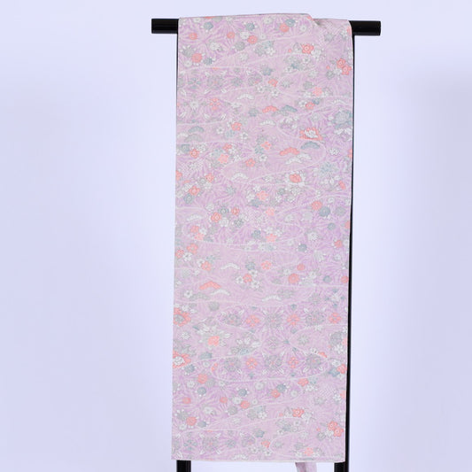 Japanese kimono sash belt (Nagoya-obi) polyester / 717