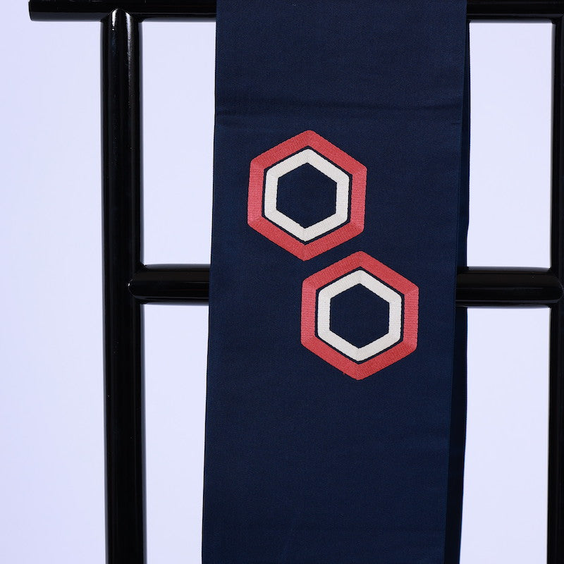 Japanese kimono sash belt (Nagoya-obi) polyester / 719