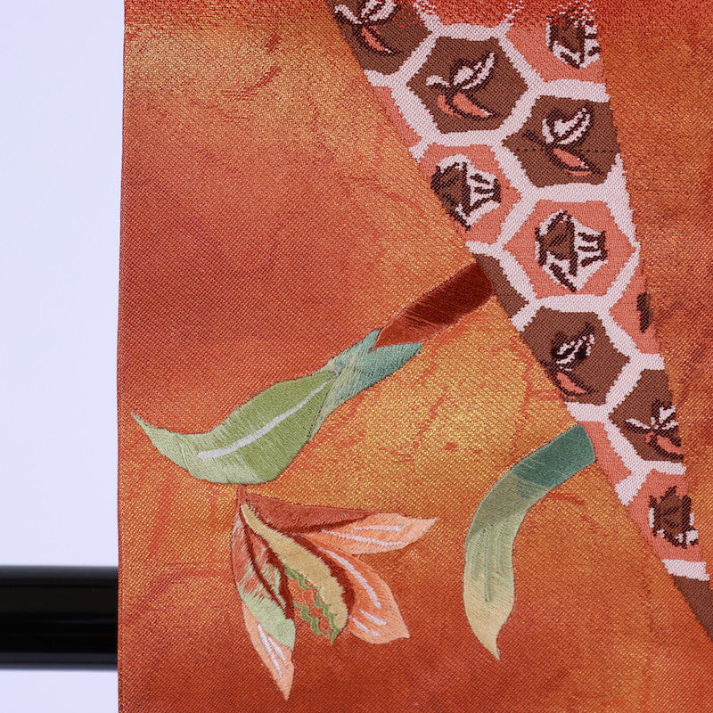 Japanese kimono sash belt (Nagoya-obi) polyester / 720