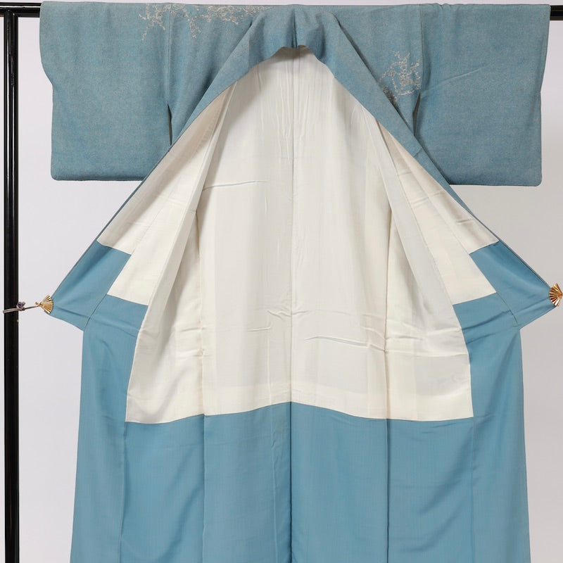 Used kimono (Tsukesage) M-size 100% silk /1134