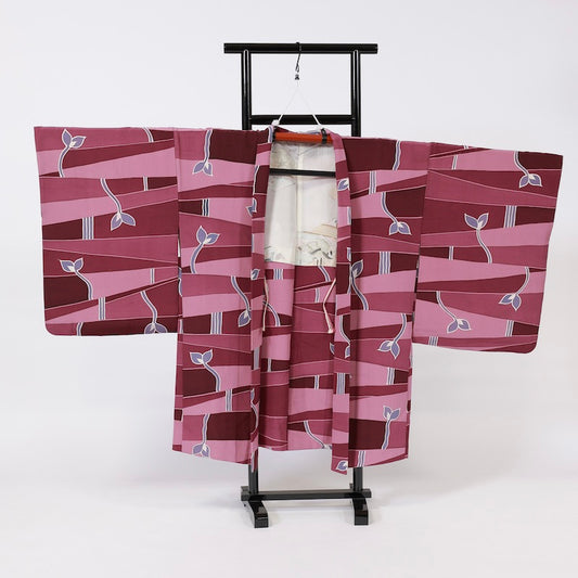 Used kimono jacket (Haori) M-size 100% silk /1140