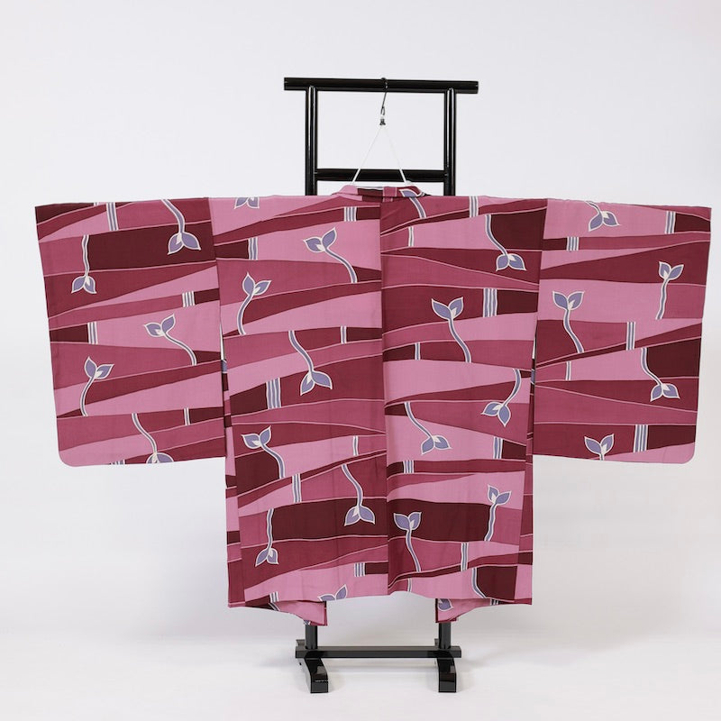 Used kimono jacket (Haori) M-size 100% silk /1140