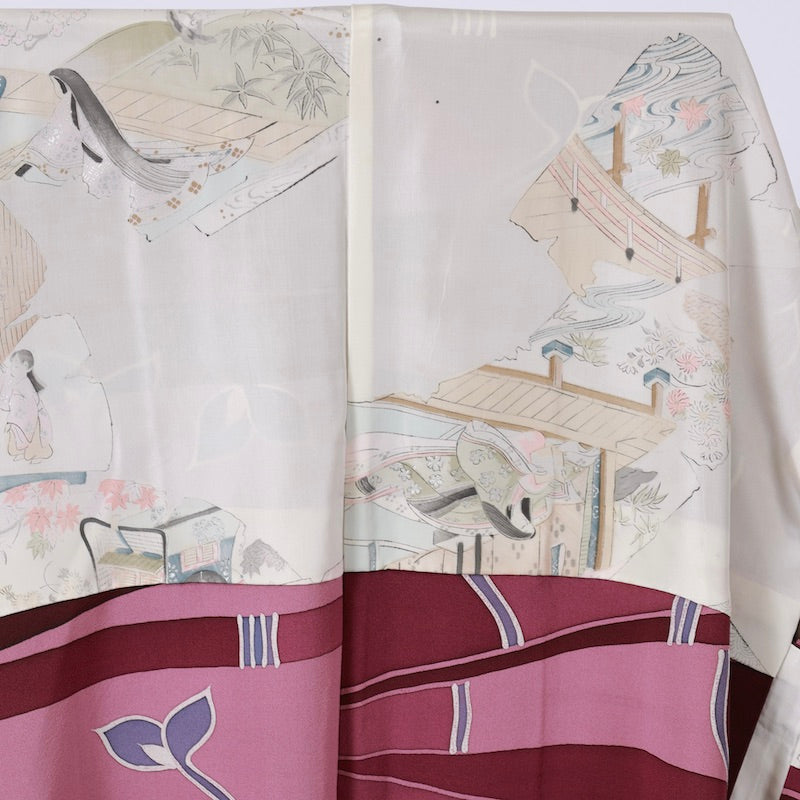 Used kimono jacket (Haori) M-size 100% silk /1140