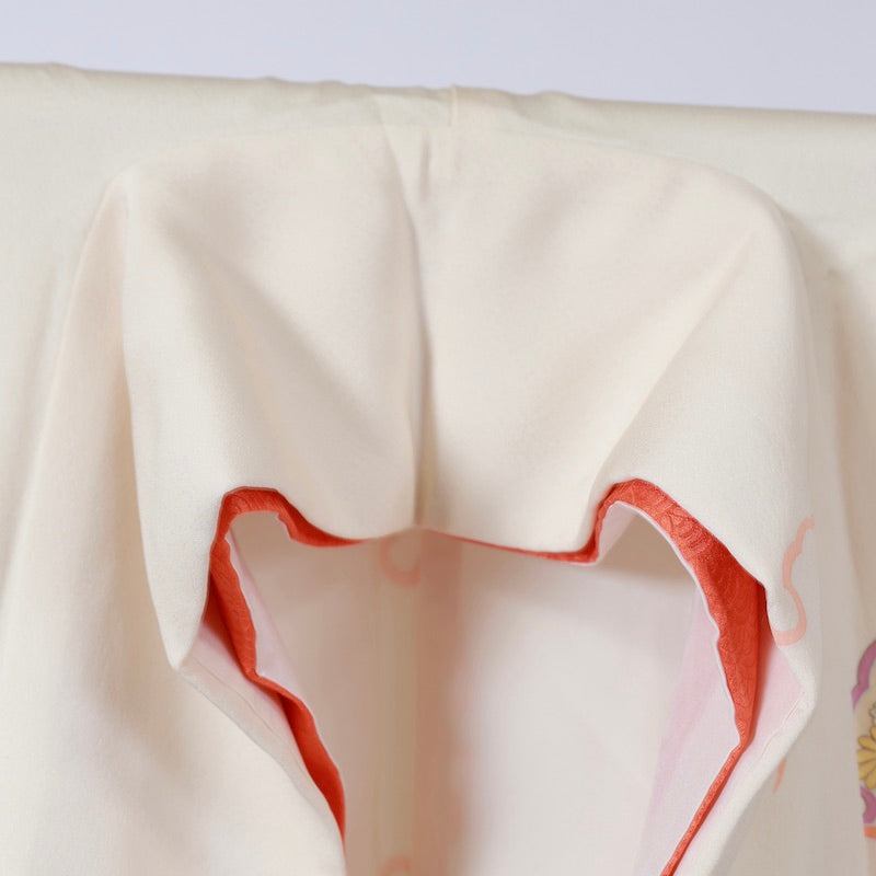 Used kimono (Houmongi) M-size 100% silk /1147