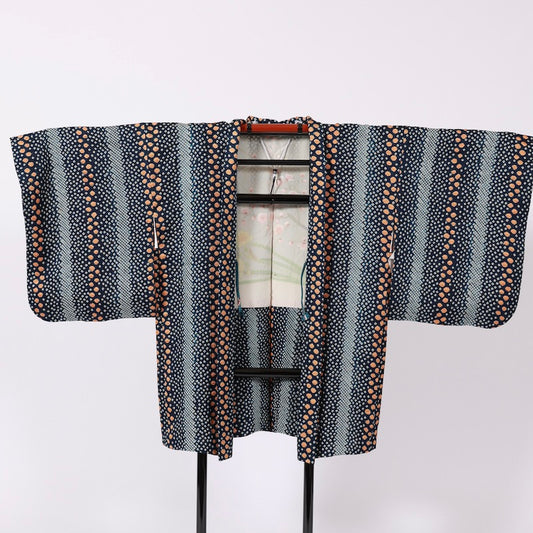 Used kimono jacket (Haori) M-size 100% silk /1138