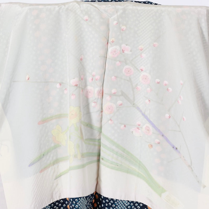 Used kimono jacket (Haori) M-size 100% silk /1138